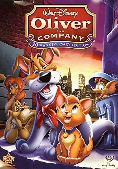 انیمیشن الیور و رفقا Oliver And Company 1988 ارتقاء کیفیت با استفاده از تکنولوژی هوش مصنوعی