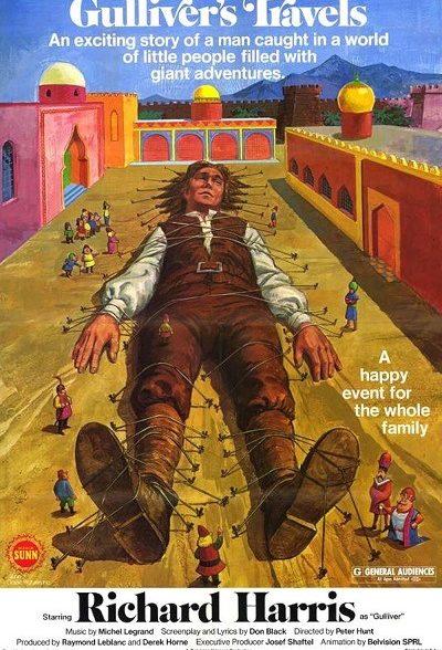 فیلم سفرهای گالیور ۱۹۷۷ Gullibers Trabrls ارتقاء کیفیت یافته با استفاده از تکنولوژی هوش مصنوعی